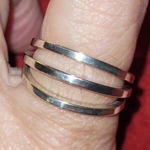 925 Chic Triple Band Silver Ring